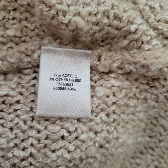 Christopher & Banks Textured Knit Open Front Women’s M Cardigan, ¾ Length Sleeve - Picture 8 of 10